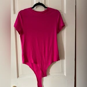NWT • a new day • Vibrant Pink Ribbed Bodysuit • size large